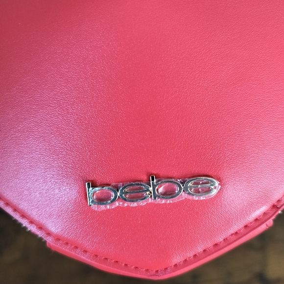 Bebe Red Mini Bag with Heart Design - Picture 3 of 7
